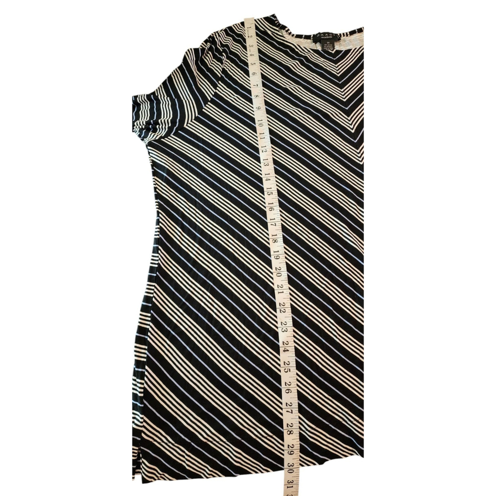 Grace The Perfect Fit Tunic Top Women's 3X NWT Black/Blue/White - Picture 5 of 6